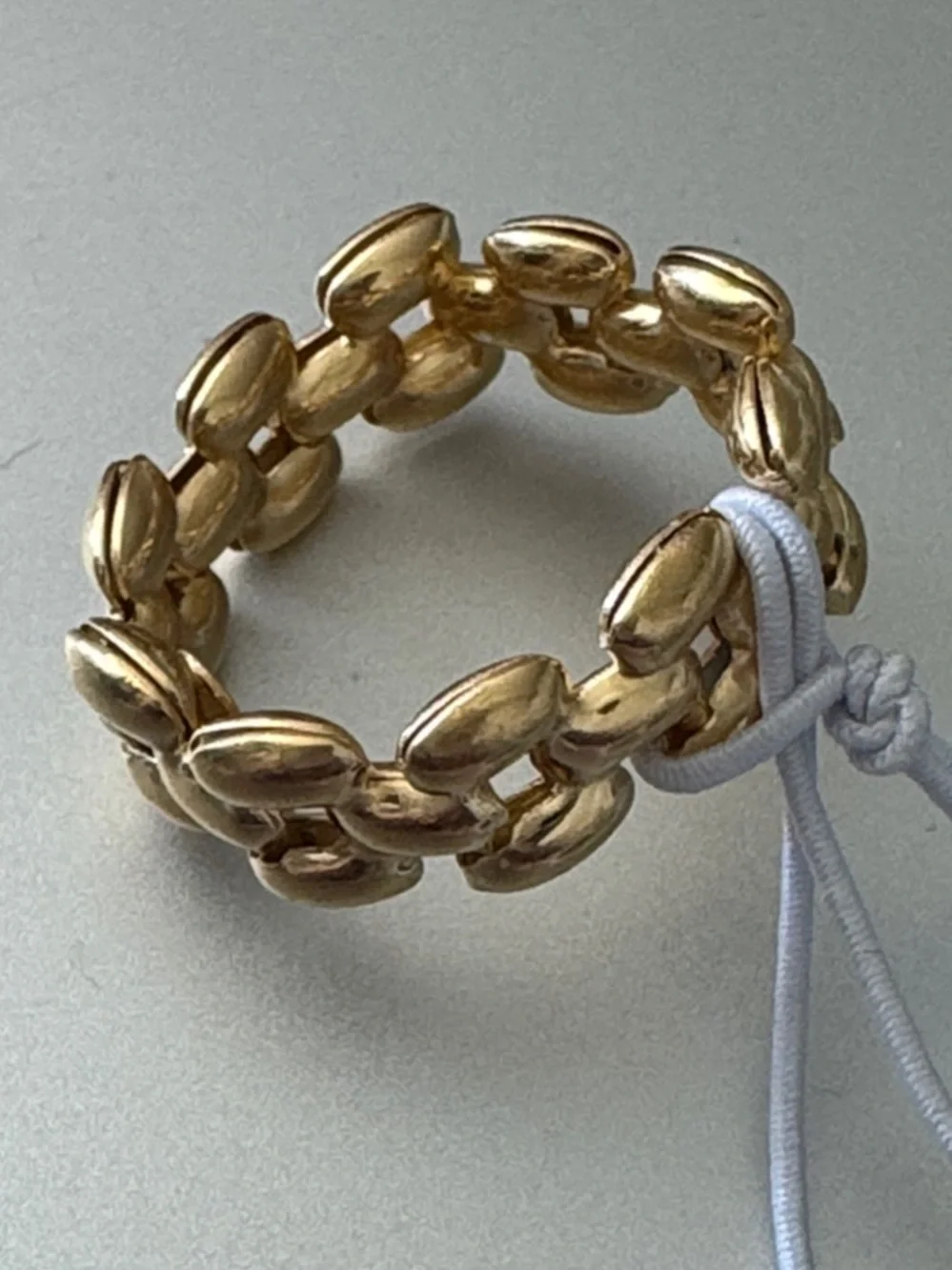 Mia Fiore Gold Plated 925 Sterling Silver Dyadema Panther Flexible Ring Sz.9